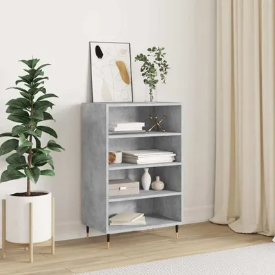Produktbild von vidaXL Highboard Betongrau 57x35x90 cm Holzwerkstoff