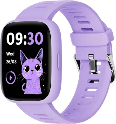 Produktbild von Smartwatch Kinder 1,8" Fitness Uhr, 24/7 Herzfrequenz, IP68 Wasserdicht, Schlafmonitor, Wecker, Puzzlespiele mit/ohne App, Tracker Mädchen Teens 5–16