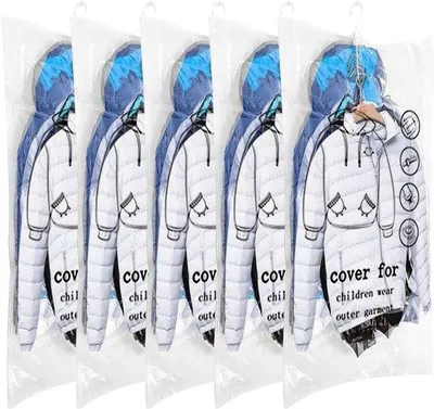 Image de Sacs sous vide de voyage, lot de 10, pour vêtements et linge de lit, 30-70 cm