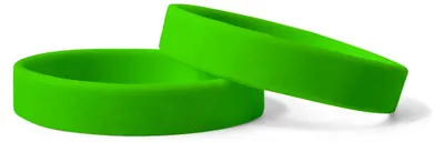 Produktbild von CombiCraft Silikon Einlassbänder - Neongrün - 10 Stück