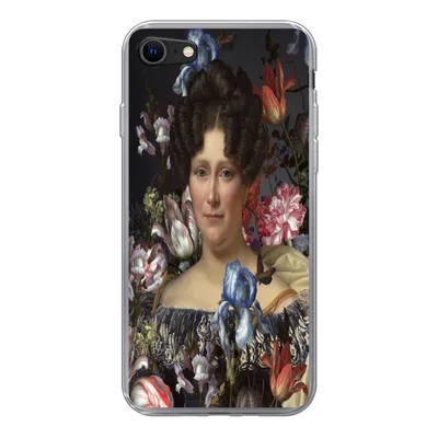 Produktbild von MuchoWow® Handyhülle Schutzhülle Hülle für iPhone SE 2022 Kunst - Blumen - Dubois Drahonet Silikon Softcase Handy Hülle - Schutzhülle