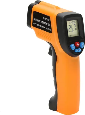 Produktbild von Beruehrungsloses digitales Handinfrarot-Thermometer Pyrometer Aquarium LCD-Laserthermometer Aussenthermometer -50  550 C.