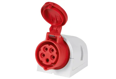 Produktbild von REV 0510600555, 3P+N+PE, Grau, Rot, IP44, 400 V, 16 A