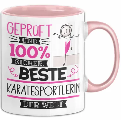 Produktbild von Beste Karatesportlerin Der Welt Tasse Geschenk für Eine Karatesportlerin  Und Sicher Geschenkidee Geburtstag Weihnachten (Rosa)