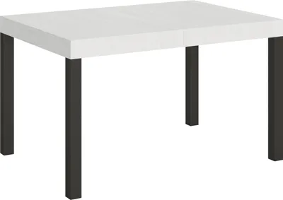 Produktbild von Ausziehbarer Tisch 90x130/234 cm Everyday Gestell Weiß Esche Anthrazit