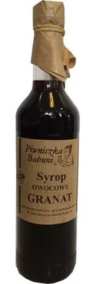 SYROP OWOCOWY GRANAT 500ML PIWNICZKA BABUNI