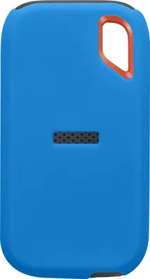 Produktbild von kwmobile Hülle kompatibel mit Sandisk E61 SSD (not for E81) Festplatte - Silikon Schutzhülle für portable SSD - in Blau
