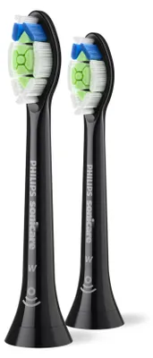 Produktbild von Philips Sonicare Optimal White HX6062/88 Doppelpack Bürstenköpfe, 2 Stück(e), Schwarz, 3 Monat( e), Medium, 62000 Bewegungen pro Minute, Philips