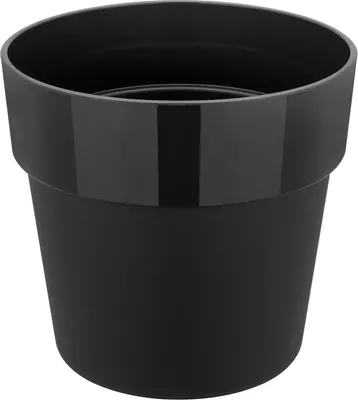 Produktbild von elho® b.for Übertopf Original Mini Schwarz Ø 9 cm - Kunststoff