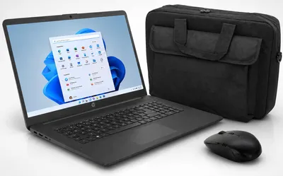 Produktbild von Schneller HP 17,3" Office Laptop – Intel Dual-Core, 8GB RAM, 512 SSD – Win 11 Pro Inkl. Tasche und Maus !