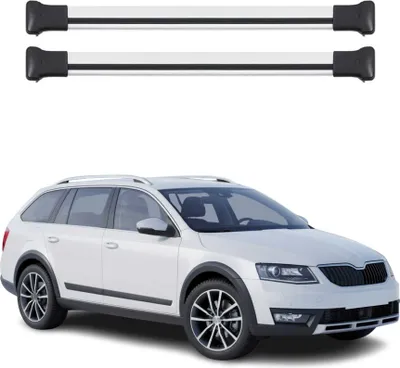 Produktbild von Dachträger Grundtäger für Skoda Octavia III Kombi 2017-2019 FL Aluminium Silber