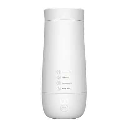 Produktbild von Tragbarer elektrischer Wasserbecher, 350ml, 304 Edelstahl, 300W,220V,leicht Edelstahl Heizung Tasse,Reisewasserkocher
