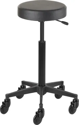 Produktbild von Efalock Clictec Rollhocker Round schwarz L