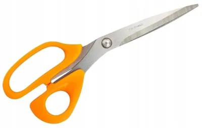 Produktbild von Universalschere 25 cm, Edelstahl, Orange, für Schule, Küche, Büro und Nähen