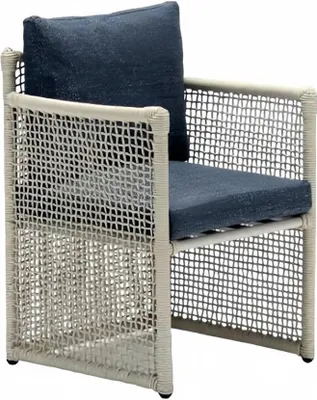 Produktbild von Hochwertiger Terrassensessel r moderner Stuhl grau Sessel im Rattanstil