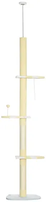 Produktbild von PawHut Kratzbaum, Katzenkratzbaum Deckenhoch, 220-260 cm, Höhenverstellbar