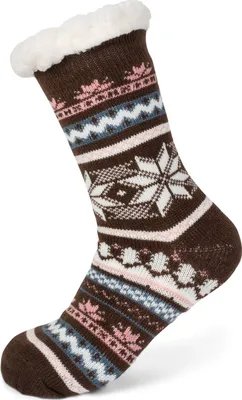 Produktbild von styleBREAKER Uni ABS Stoppersocken mit Teddyfutter und Norweger Muster, ABS-Socken, Größe 35-42 EU / 5-10 US / 4-8 UK 08030008