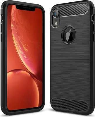 Zdjęcie produktu dla Pokrowiec z TPU na telefon komórkowy Apple iPhone XR o wyglądzie karbonowego etui ochronnego
