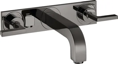 Produktbild von 3-Loch Waschtischarmatur AXOR CITTERIO DN 15 UP m Al 226mm Hebelgr u Pl pol. bl polished black chrome
