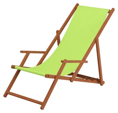 Produktbild von Liegestuhl Deckchair pistazie Sonnenliege Gartenliege Holz Strandstuhl Buche Gartenmöbel 10-306KD