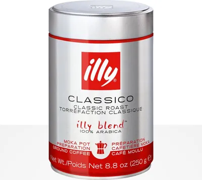 Produktbild von illy Classico Mokka Normale Röstung 250g Kaffee GEMAHLEN 100% Arabica