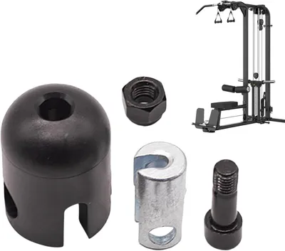 Image de Poulie de câble avec arrêt – Accessoire de fitness – Entraînement de musculation à domicile – Installation sans outil – 5,8 x 4 cm – Ensemble