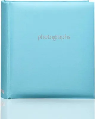 Image de Album à pochettes pour 200 photos - bleu pastel - 23 x 23 cm