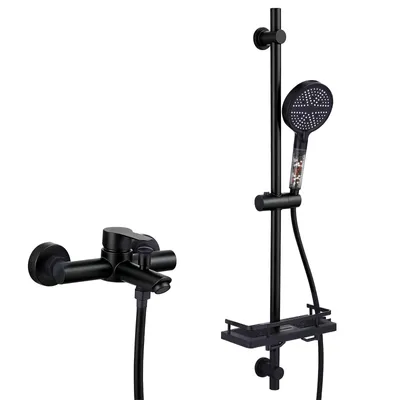 Produktbild von Wasserhahn Küche HOMELIVE 360°Schwenkbar Küchenarmatur 2 Strahlarten Geschirrbrause Küchenwasserhahn mit Brause Einhebel Küchenamaturenset Schwarz
