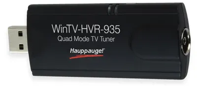 Zdjęcie produktu dla Hauppauge WinTV-HVR-935HD, Analogowy, DVB-C, DVB-T, DVB-T2, H.264, USB, Czarny, Windows 10 Education, Windows 7 Enterprise, Windows 8, Windows 8.1, Windows Vista Business x64, Dual Core 2.4GHz