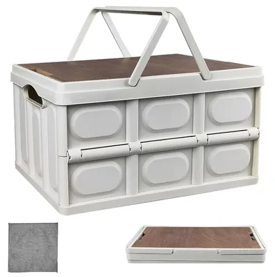 30 L Klappbox mit Deckel, Kunststoff, wasserdicht, faltbar