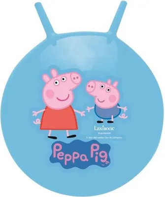 Zdjęcie produktu dla Piłka do Skakania Peppa Pig, 45cm, 18 cali, Z Pompką Ręczną, Dla Dzieci 3-6 Lat