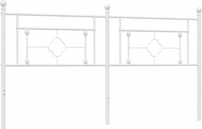 Produktbild von vidaXL Ersatz-Kopfteil Metall Weiß 180 cm