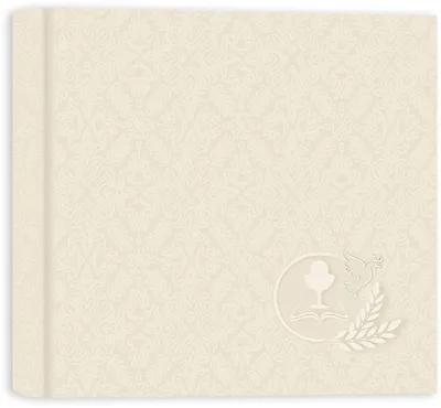 Produktbild von ZEP Kommunion Fotoalbum beige 24x24 cm 40 weiße Seiten Pergaminblätter