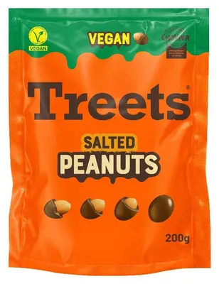 Produktbild von Treets Salted Peanuts ChoViva vegan 200g, KI-generiertes Bild