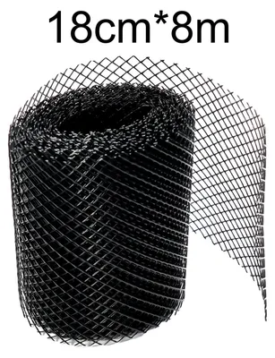 Obrázek produktu pro Ochranná síť na okapy, plastová, 18 cm x 8 m, ochrana okapů před listím