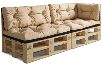 Obrázek produktu pro Polštáře na palety venkovní sedák 120x80 cm, polštář na opěradlo 120x40 cm 5 ks Béžová