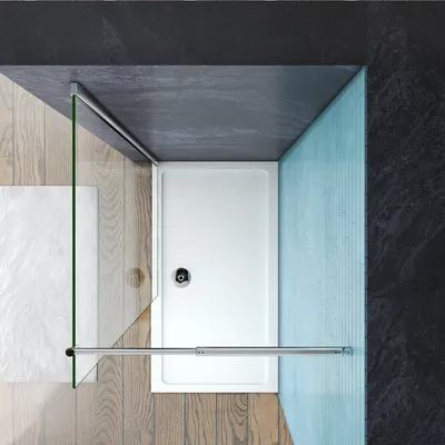 Produktbild von Walk in Duschabtrennung Klarglas 120X200cm Duschwand 10mm Sicherheitsglas & Easy Clean Nano Beschichtung Dusche Glaswand Begehbare