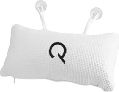 Obrázok produktu pre QUVIO Nafukovací vankúš do vane - Vankúš na krk do vane - Vankúš do vane s prísavkami - Vankúš na opierku hlavy - Biely