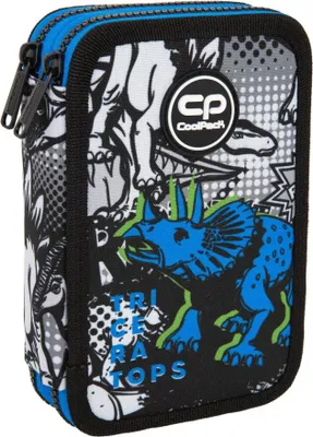Produktbild von Doppeltes Federmäppchen mit Zubehör Jumper 2 T-Rex Patio Coolpack