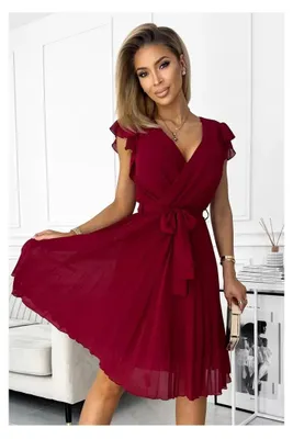 Produktbild von Kleid NUMOCO POLINA 374-2 ROT Größe: L
