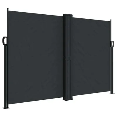 Immagine prodotto di vidaXL Tenda laterale estensibile nera 160x1000 cm