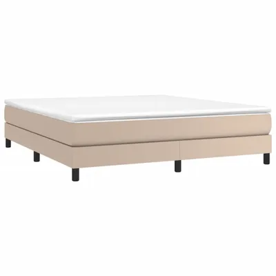 Produktbild von Boxspringbettgestell Cappuccino-Braun 160x200 cm Kunstleder
