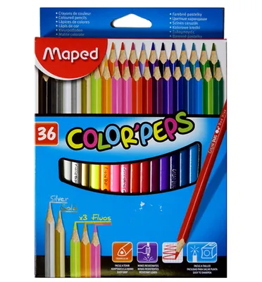 Produktbild von Maped Dreikant Buntstift COLOR'PEPS 36er Kartonetui