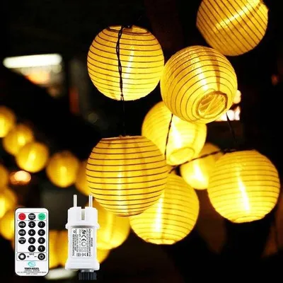 Produktbild von Außenlichterkette 10m 50LED ausbreitbar 8Modi Fernbedienung Timer