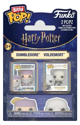 Zdjęcie produktu dla Harry Potter, figurki Funko Bitty Pop! – Dumbledore i Voldemort (Bitty POP!). Standardowa edycja