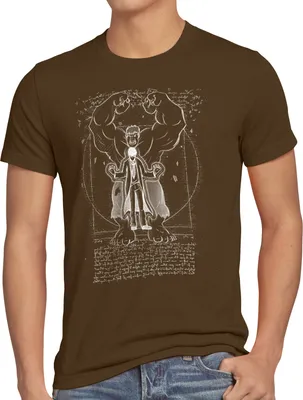 Produktbild von style3 Vitruvianischer Bruce Herren T-Shirt comic kino vinci