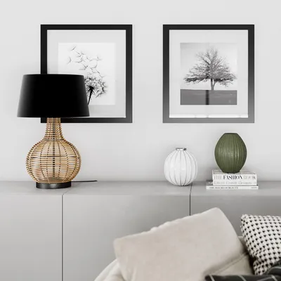 Image de Lampe de table Granada en rotin de Rydens