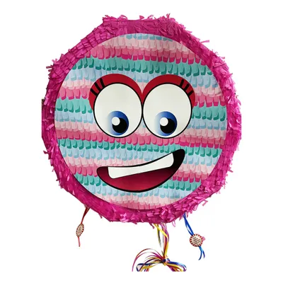 Immagine prodotto di Pinata faccia da ridere rosa