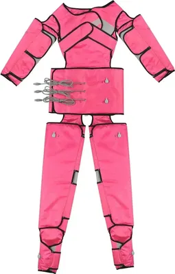 Immagine prodotto di Massaggiatore per linfodrenaggio - Tuta a compressione d'aria per tutto il corpo - 1-7 livelli di pressione - Calore a infrarossi - Timer 0-90 min - Alimentazione 220 V 400 W - Tessuto Oxford - Rosa rossa