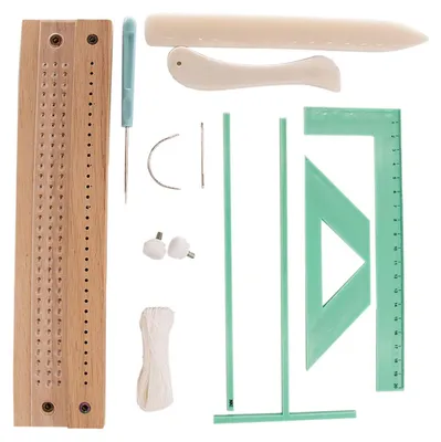 Immagine prodotto di Kit per la rilegatura di libri in legno, con dispositivo di perforazione per diari e libri